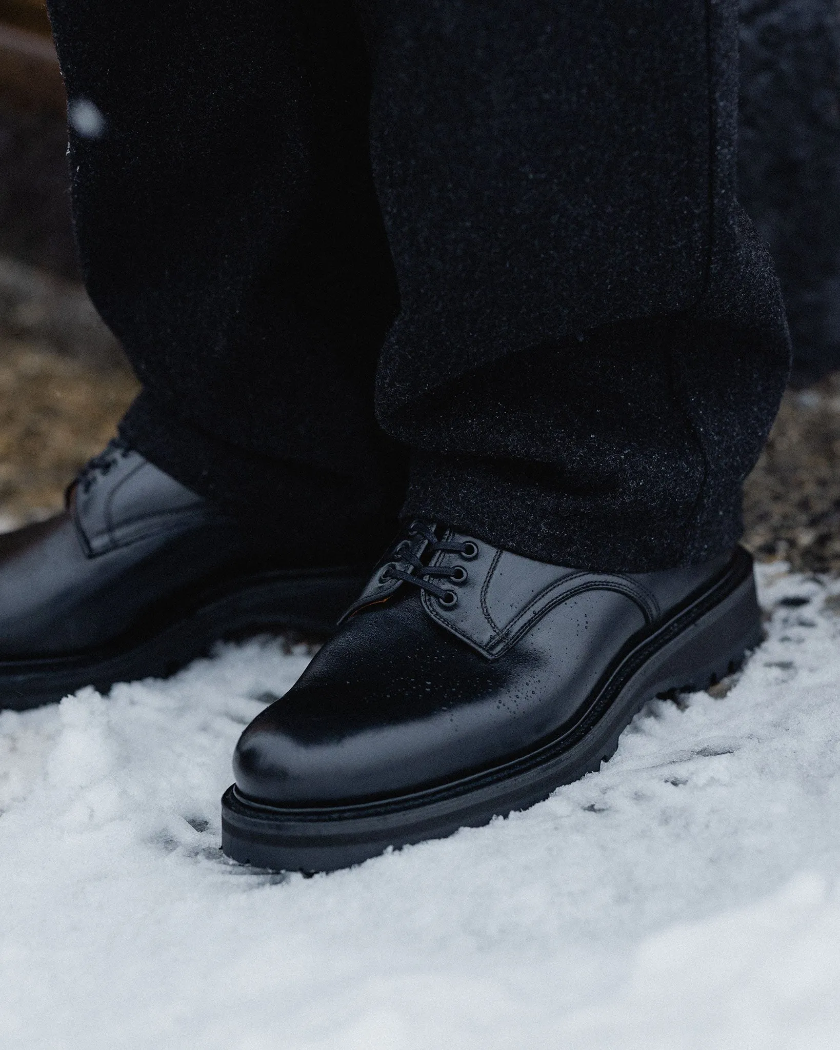 / Viberg Officer Derby Black