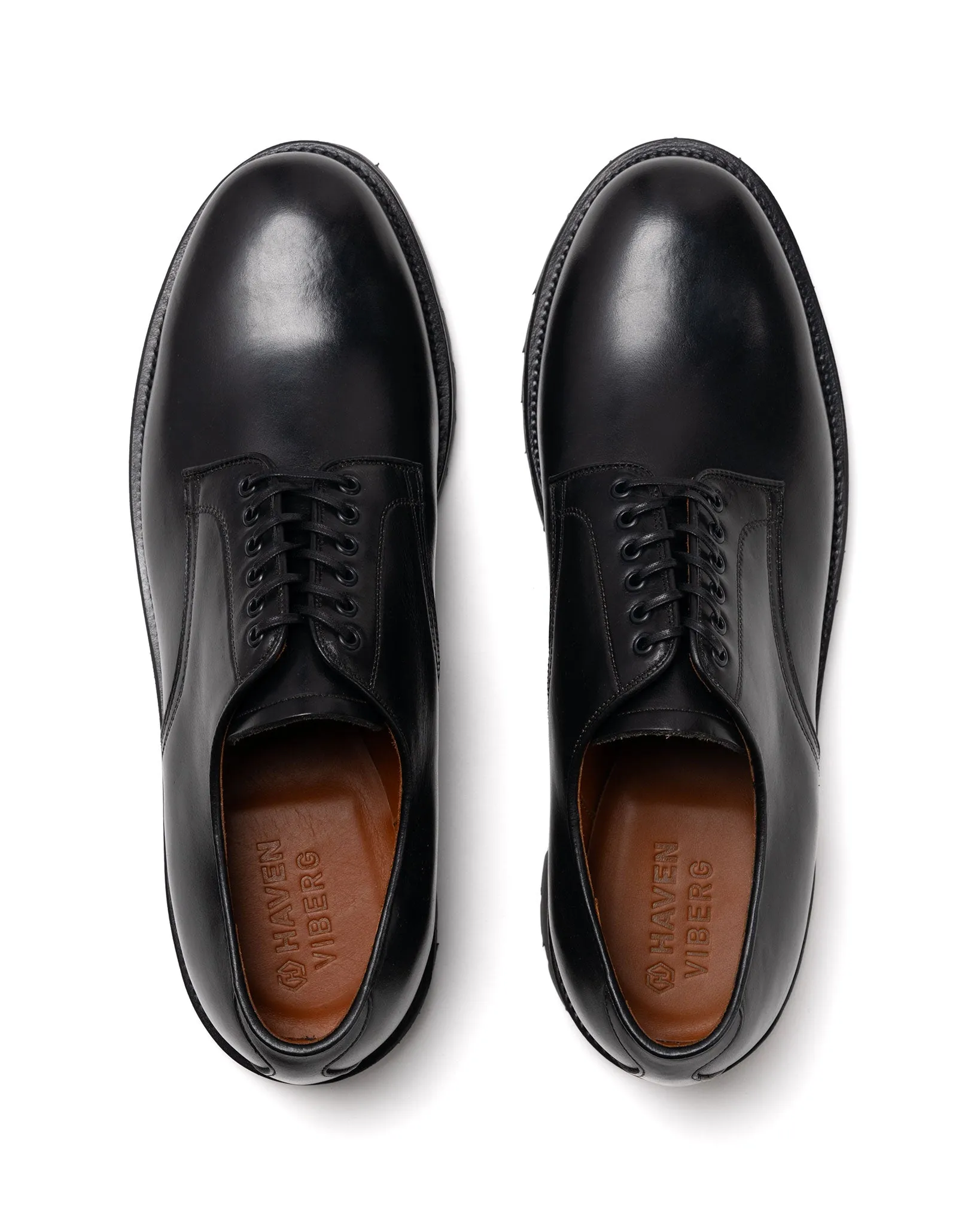 / Viberg Officer Derby Black