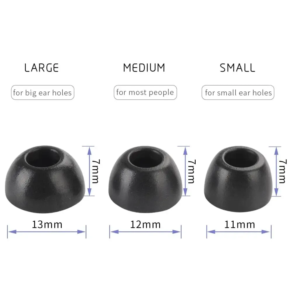 1pair Memory Foam Noise Reducing Anti-slip Ear Tips for Samsung Galaxy Buds 2, Buds Pro