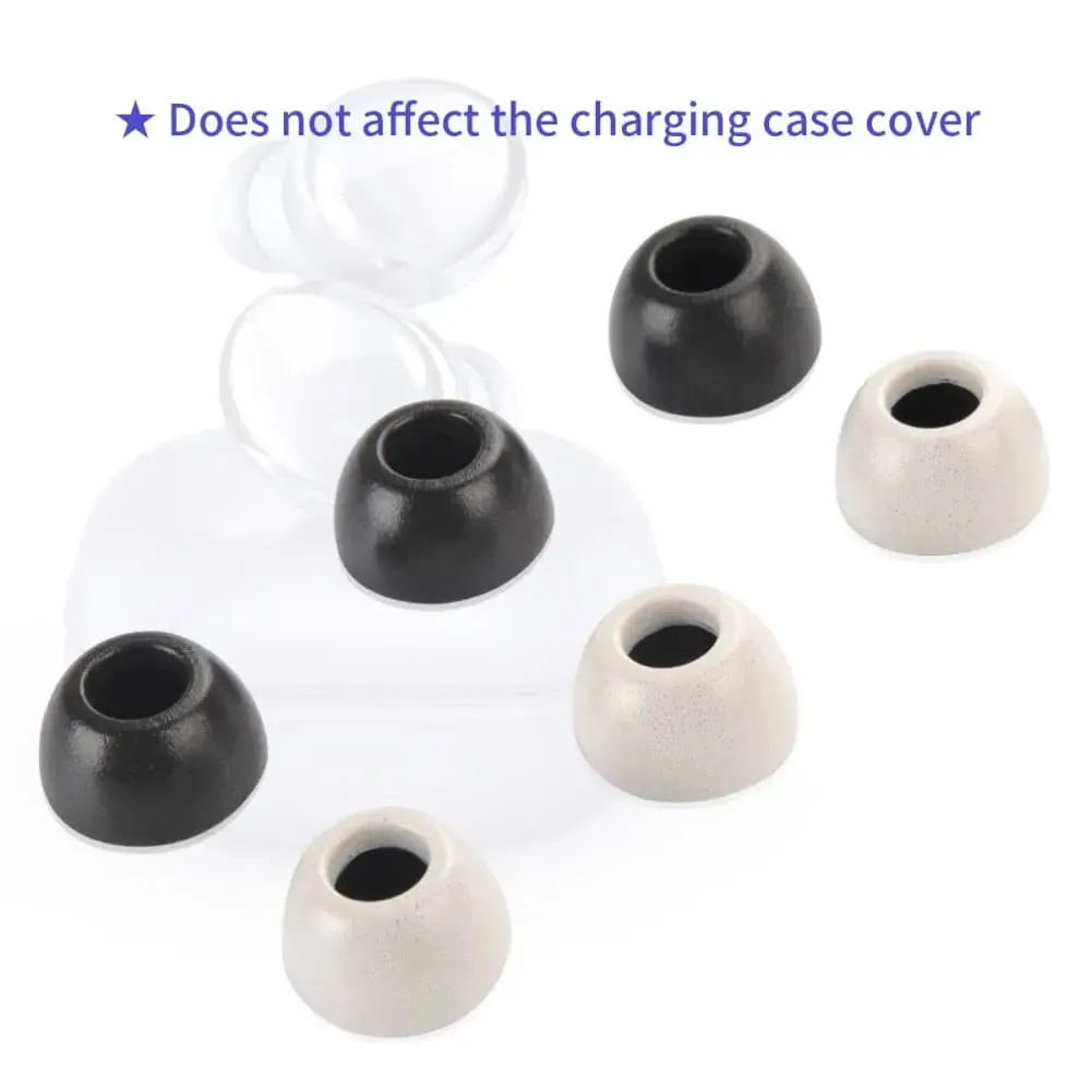 1pair Memory Foam Noise Reducing Anti-slip Ear Tips for Samsung Galaxy Buds 2, Buds Pro
