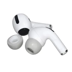 2-Pack Memory Foam Ear Tips For Tws Airpods Pro - Gray Large