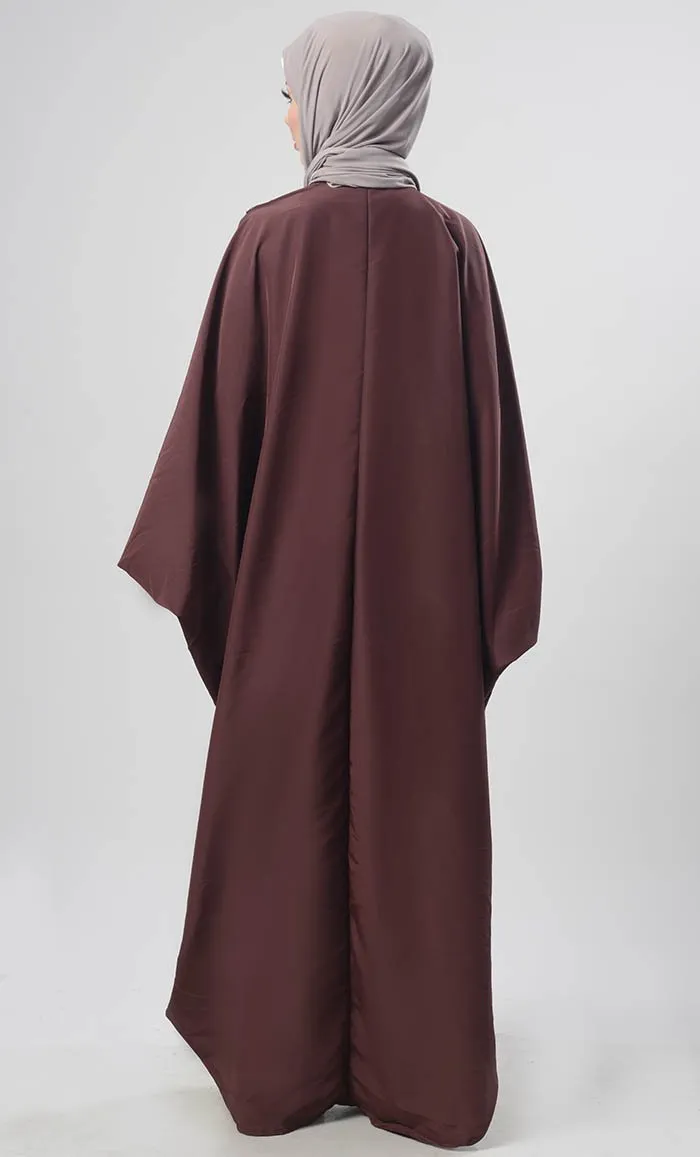 Amazing Lace Detailing Kaftan Dress
