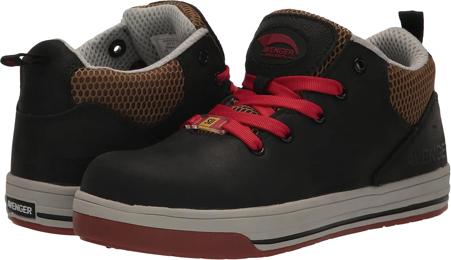 Avenger Work Boots Men's Aluminum Toe A710 Industrial Shoe