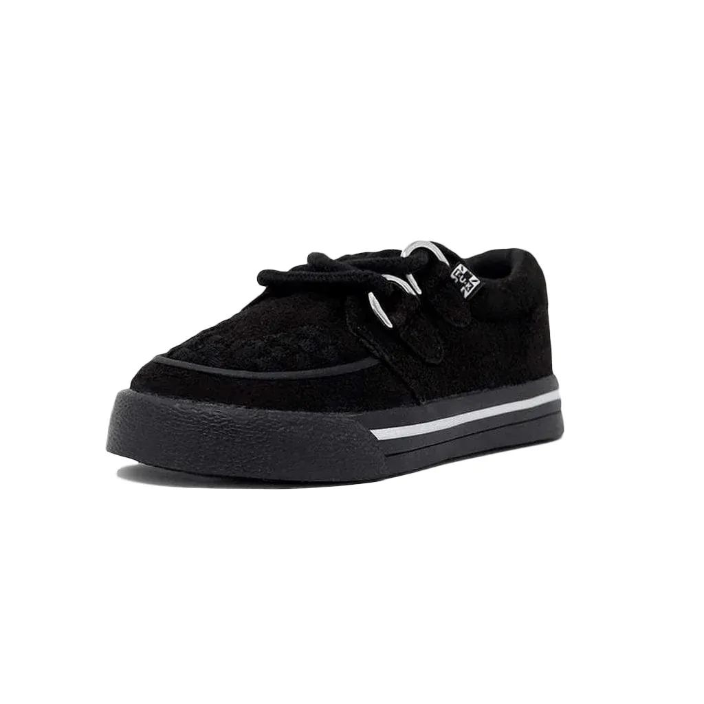 Baby Creeper Sneaker Black Vegan Suede