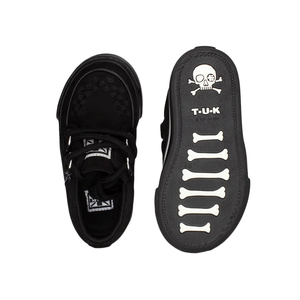 Baby Creeper Sneaker Black Vegan Suede