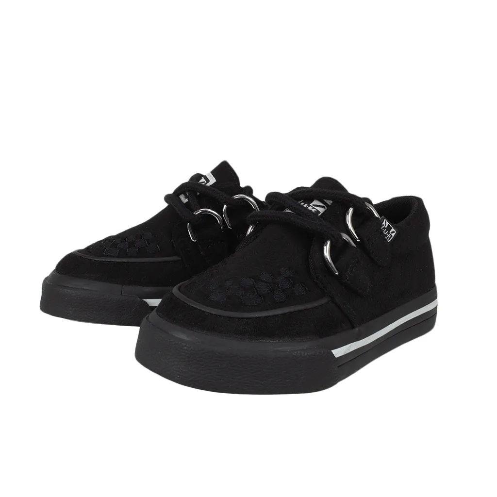 Baby Creeper Sneaker Black Vegan Suede
