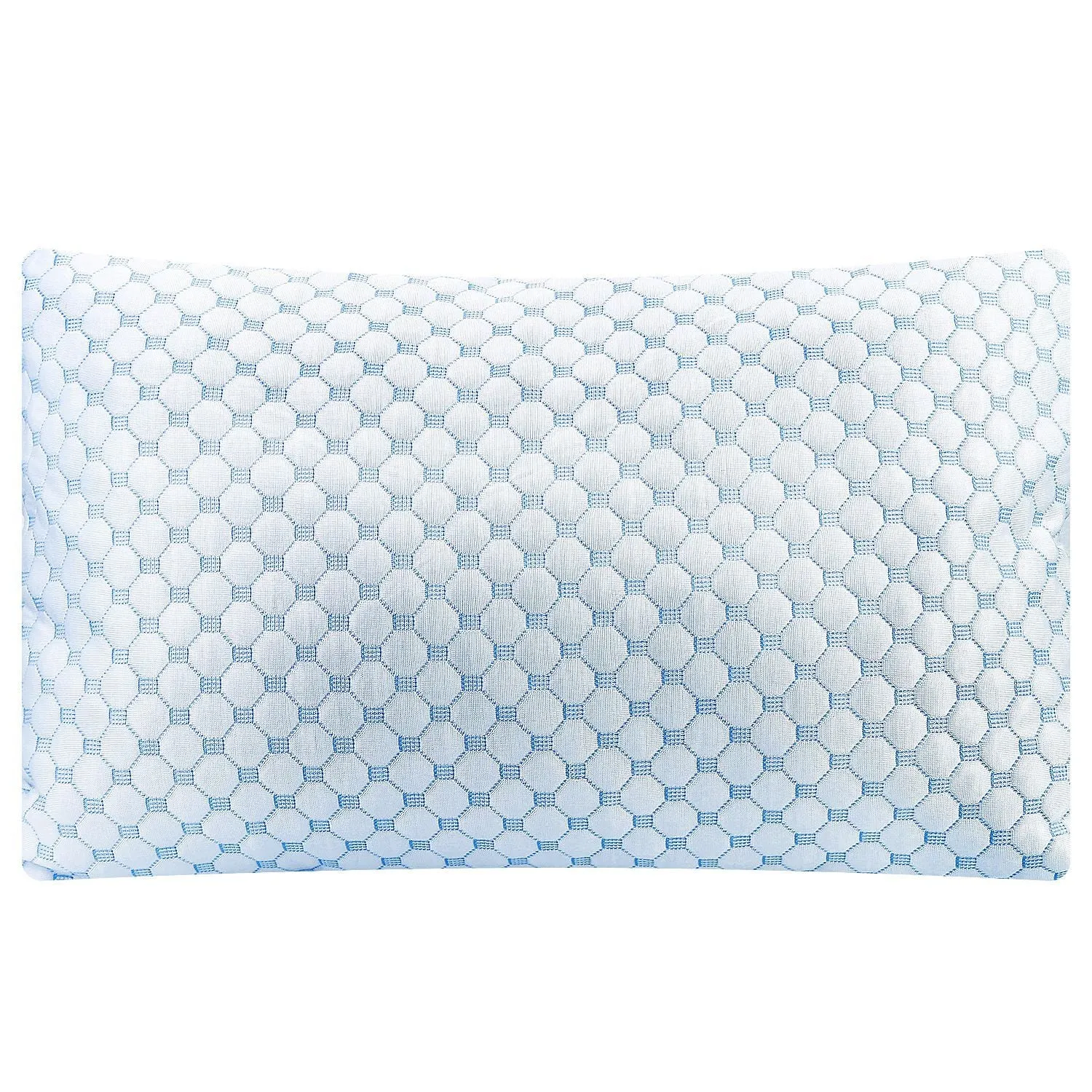 Bed Pillows Cooling Memory Foam Pillow Ventilated with Cooling Gel Infused Memory Foam Heat Moisture Reducing Cooling Fiber Breathable Machine Washable