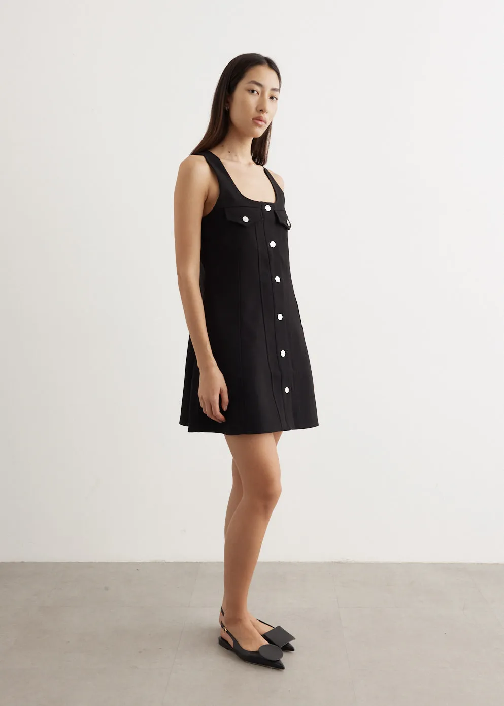 Bonded Crepe Mini Dress