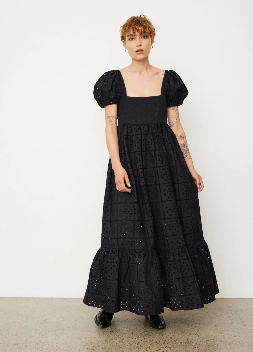 Broderie Anglaise Maxi Dress