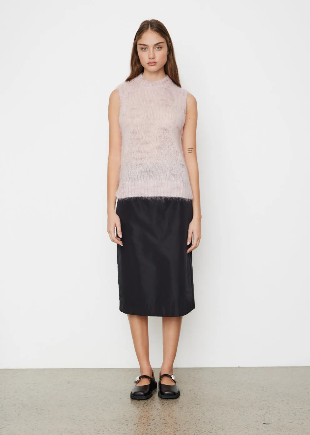 Brushed O-Neck Vest