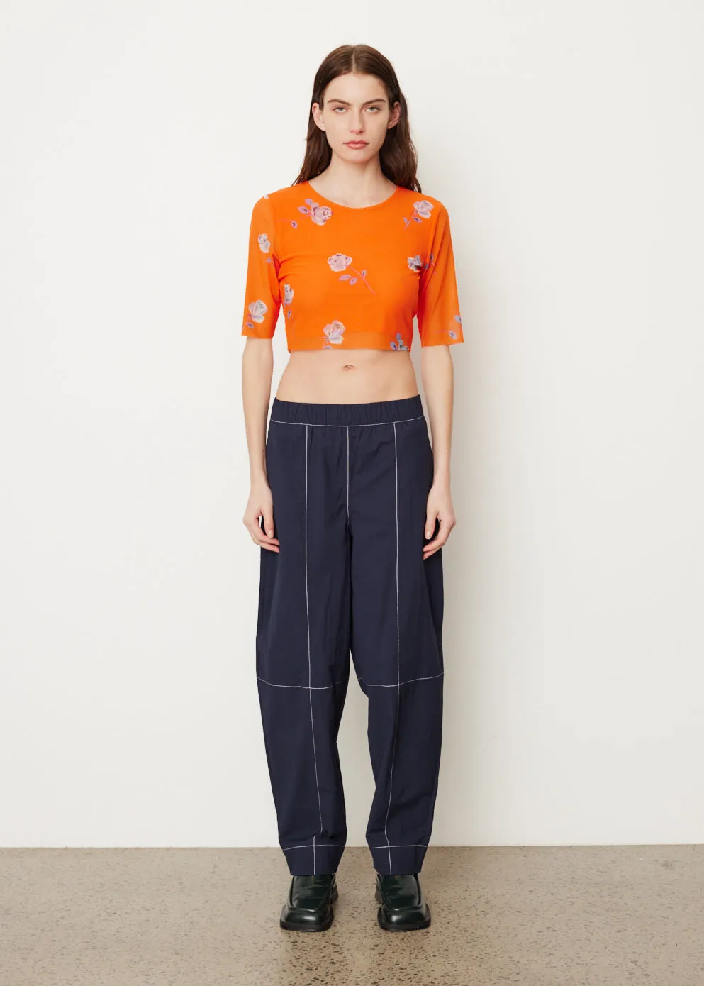Cotton Crepe Elasticated Curve Pants