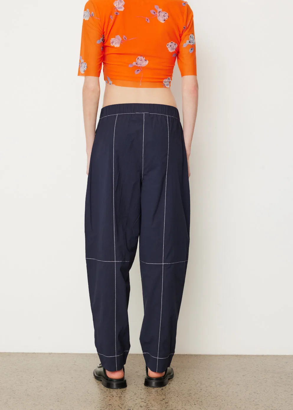 Cotton Crepe Elasticated Curve Pants