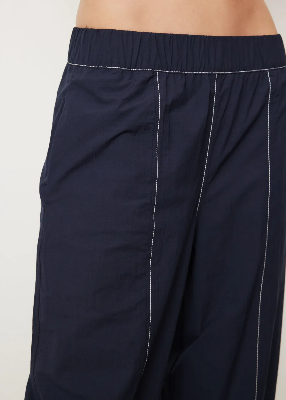 Cotton Crepe Elasticated Curve Pants