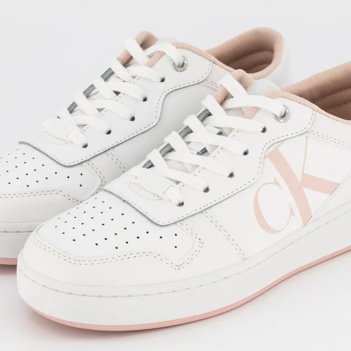 Cupsole Laceup Basket Low Sneaker - White Multi