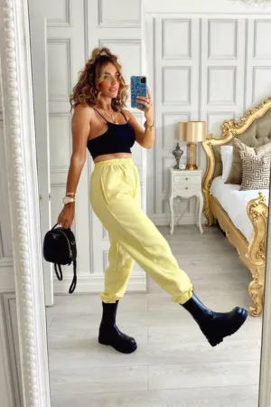 Gabriella Lemon Oversized Comfy Joggers