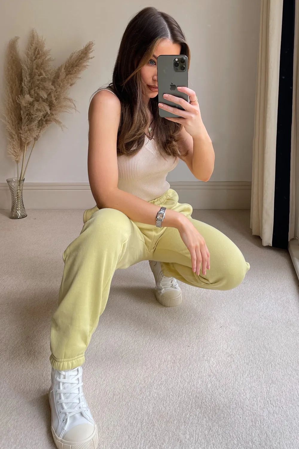 Gabriella Lemon Oversized Comfy Joggers
