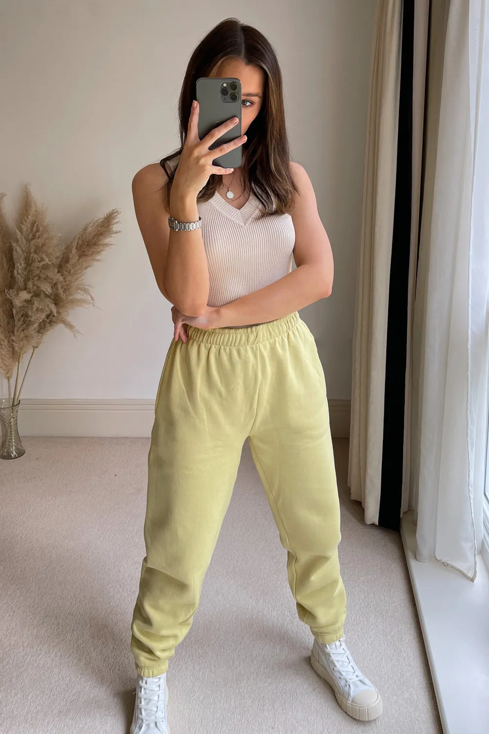 Gabriella Lemon Oversized Comfy Joggers