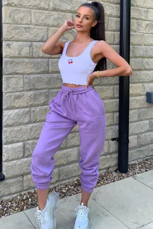 Gabriella Lilac Oversized Comfy Joggers