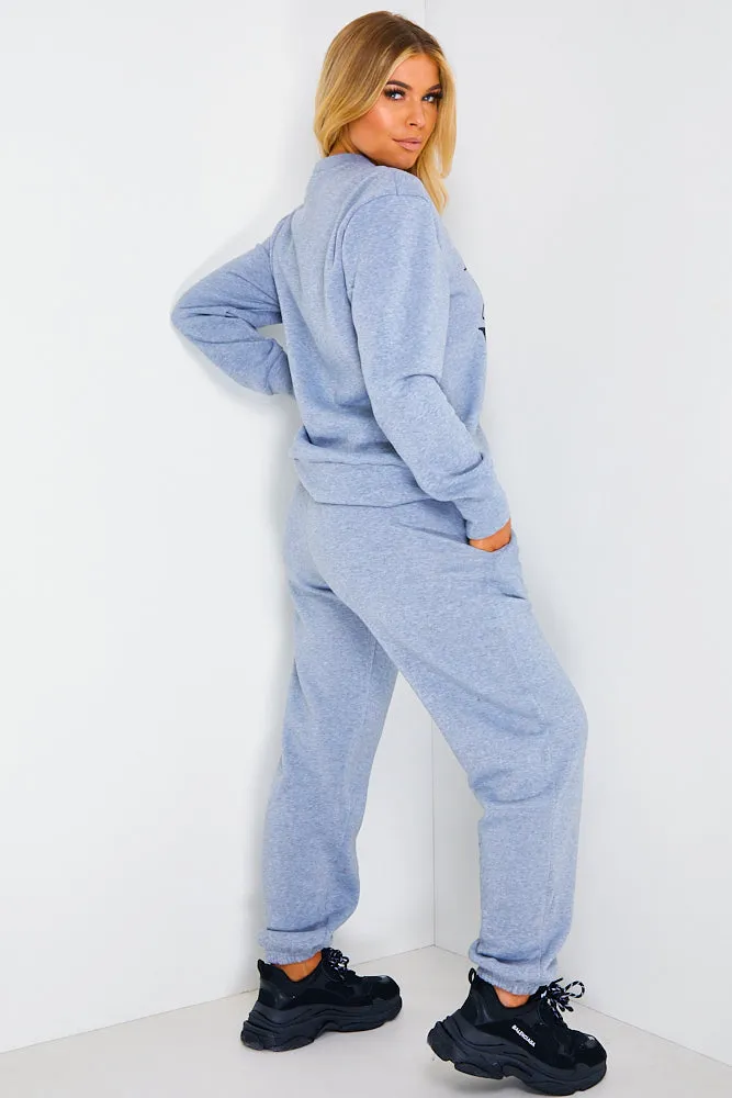 Grey Ye Saint West Slogan Loungewear Set