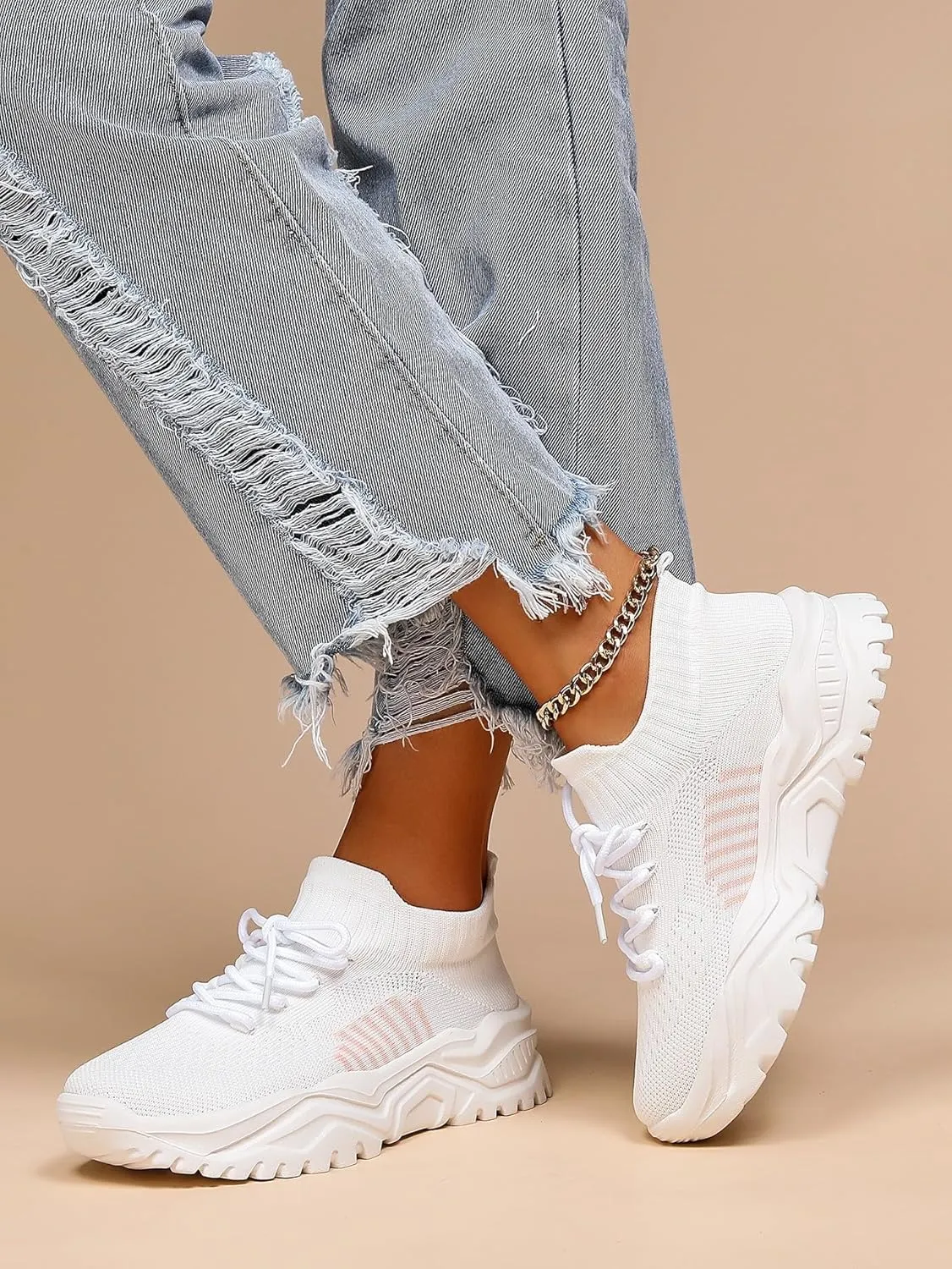 Nurse Babe Shoes Ortho Cloud Women's Sneakers, 2025 Women's Breathable Knit Slip-On Sneakers  Lightweight Arch Support & Non-Slip Sole for Work, Sports, and Everyday