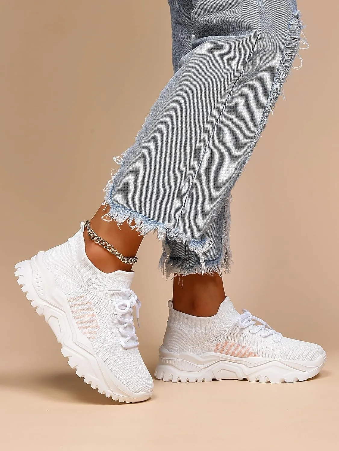 Nurse Babe Shoes Ortho Cloud Women's Sneakers, 2025 Women's Breathable Knit Slip-On Sneakers  Lightweight Arch Support & Non-Slip Sole for Work, Sports, and Everyday