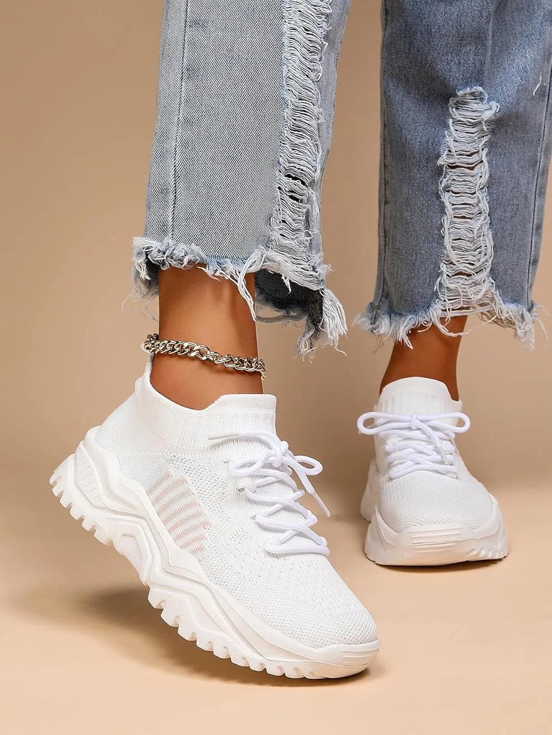 Nurse Babe Shoes Ortho Cloud Women's Sneakers, 2025 Women's Breathable Knit Slip-On Sneakers  Lightweight Arch Support & Non-Slip Sole for Work, Sports, and Everyday