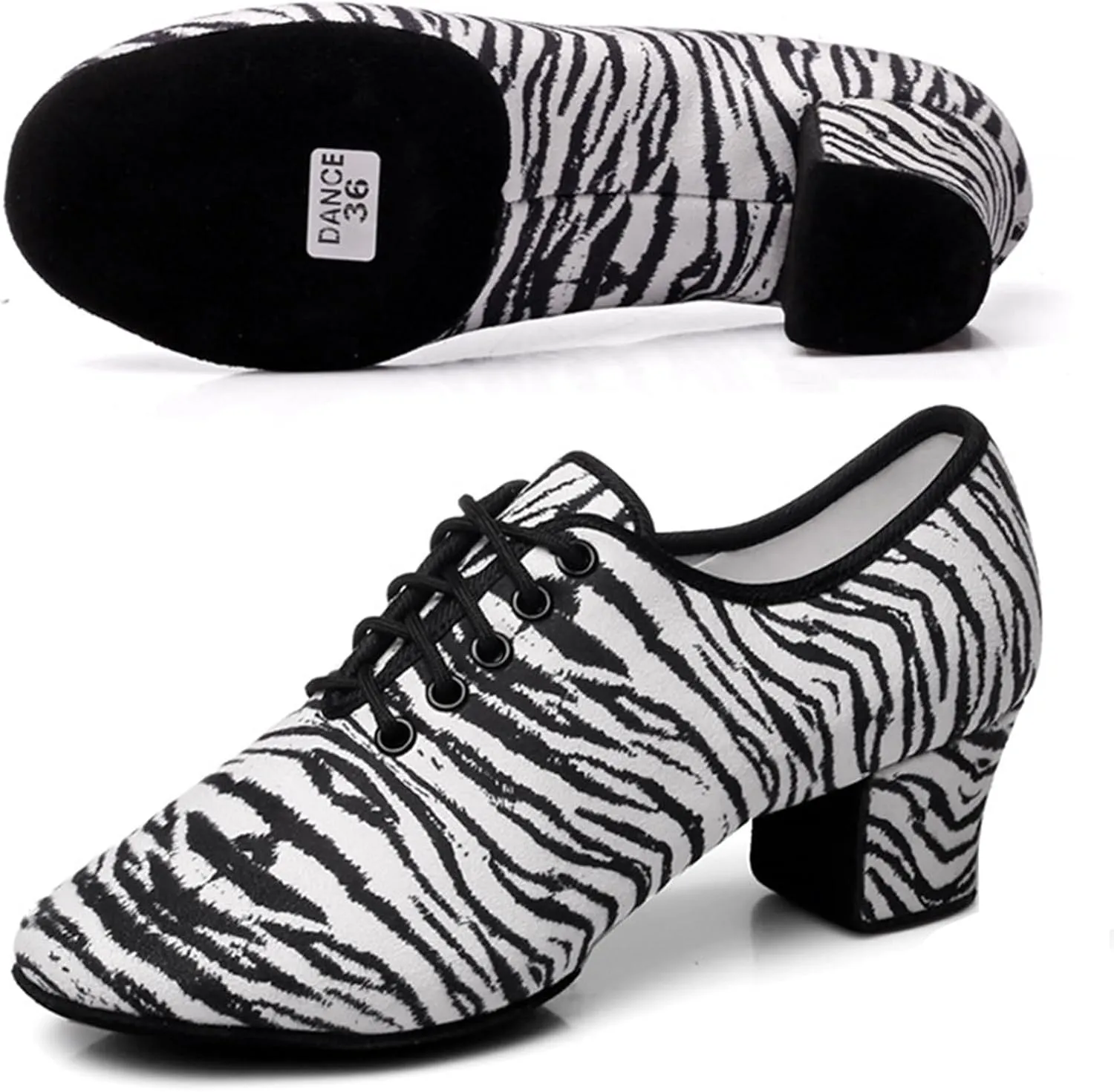 ONAIC Women's Ballroom Latin Dance Shoes Standard Dance Shoes Lace-Up Salsa Tango Modern Shoes Wedding Party Dance Shoes