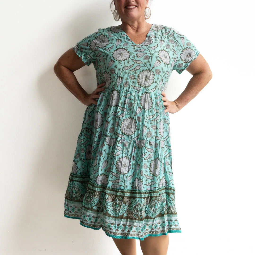 One Summer Tiered Smock Dress - Sunflower