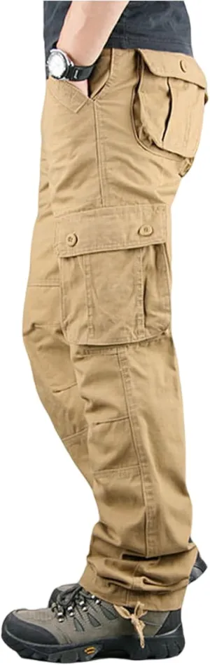 Outdoor Cargo Pants for Men, Fit Utility Trendy Travel Lightweight Hiking Pants Men