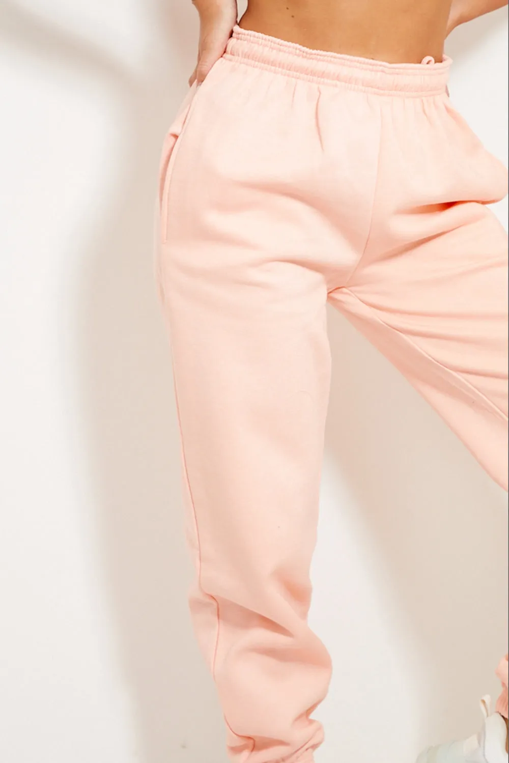 Peach Oversized Casual Joggers