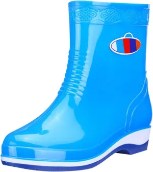 Rain Boots Women Women's Short Rain Boots Waterproof Garden Shoes Outdoor Rain Shoes for Hunting Gardening Farming