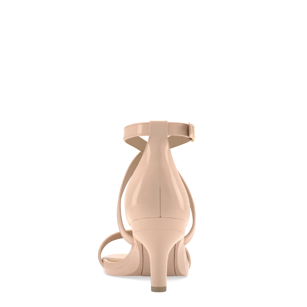The Sandal - Sand Patent   Stiletto Heel Kit 3 Sand