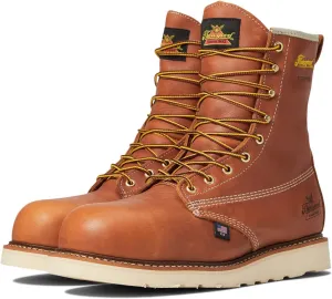 Thorogood American Heritage 8 Waterproof Composite Toe Work Boots for Men Made from Premium Leather with Slip-Resistant Wedge Outsole and Comfort Insole; EH Rated
