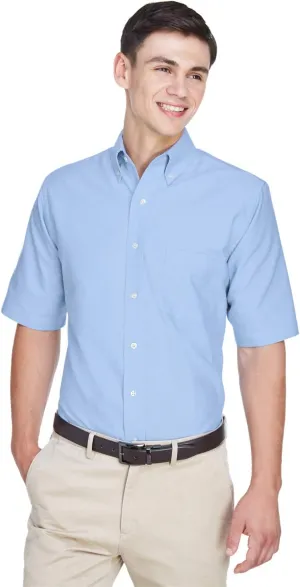 UltraClub Men's Classic Wrinkle-Free Short-Sleeve Oxford 8972