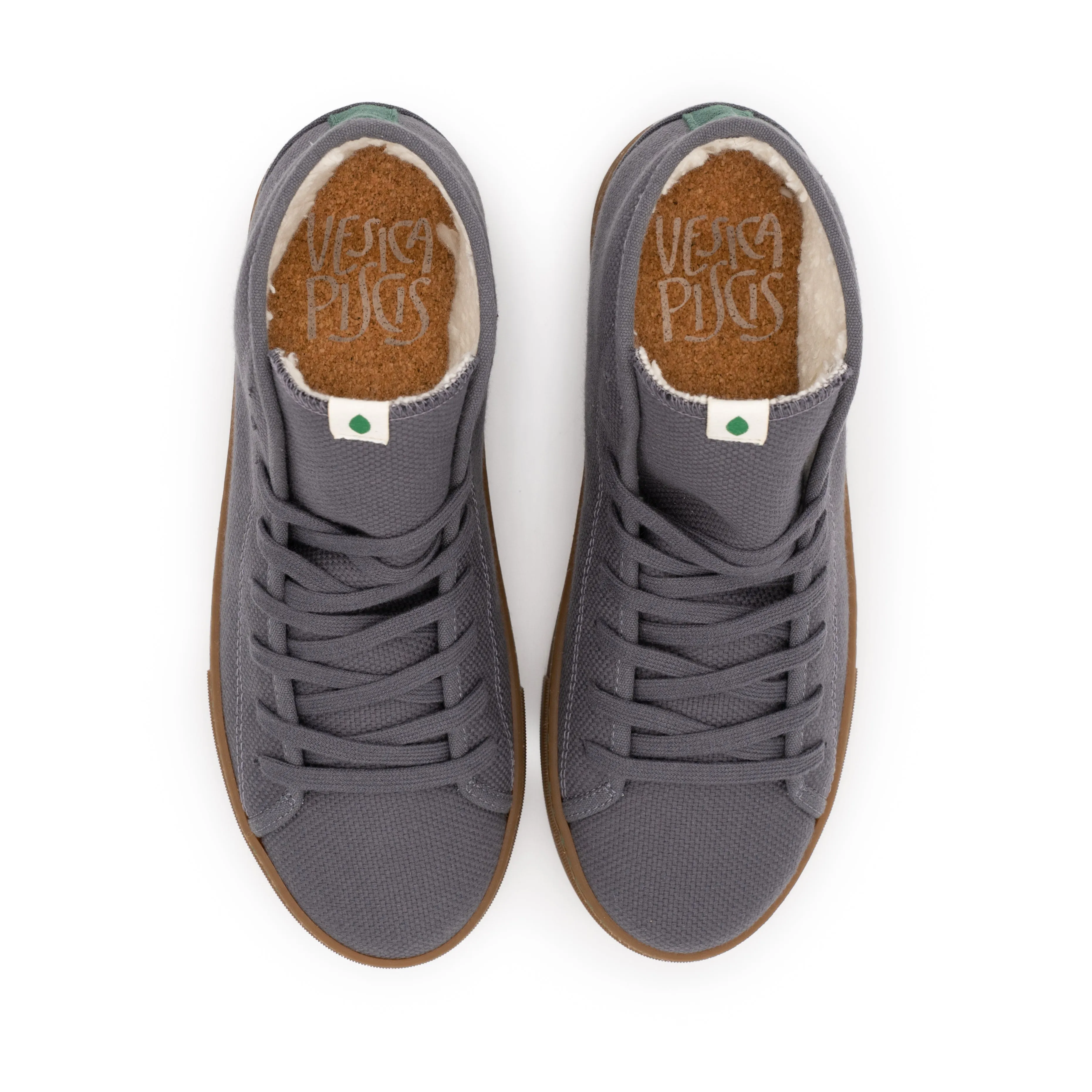 Vegan winter bootie gray PLA008